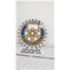 Image 1 : rotary international aluminum? sign (30" diameter) Double Sided