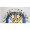 Image 2 : rotary international aluminum? sign (30" diameter) Double Sided
