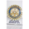 Image 5 : rotary international aluminum? sign (30" diameter) Double Sided