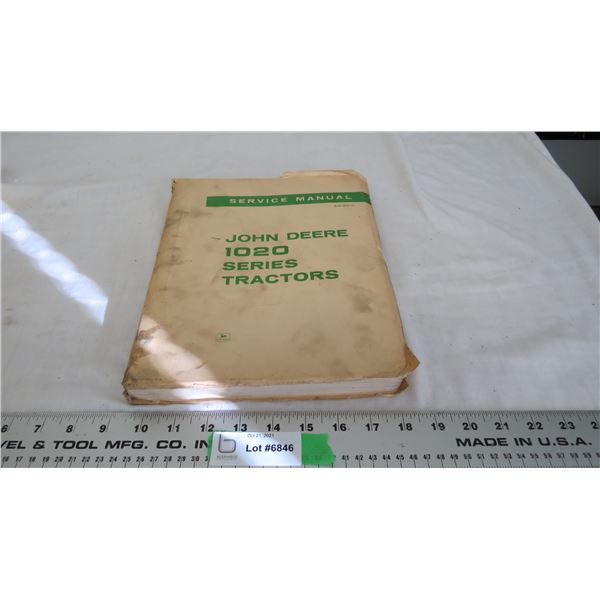 J.D 1020 Series tractor service maunal