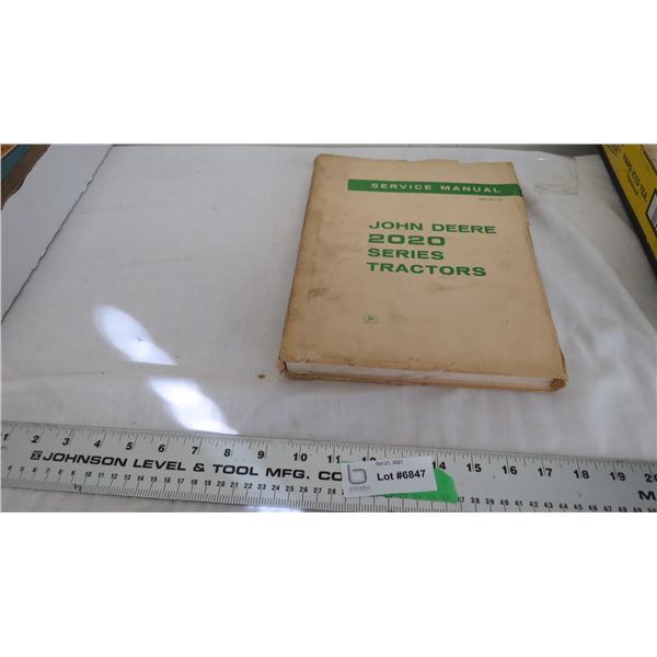 J.D 2020 Series tractor service manual