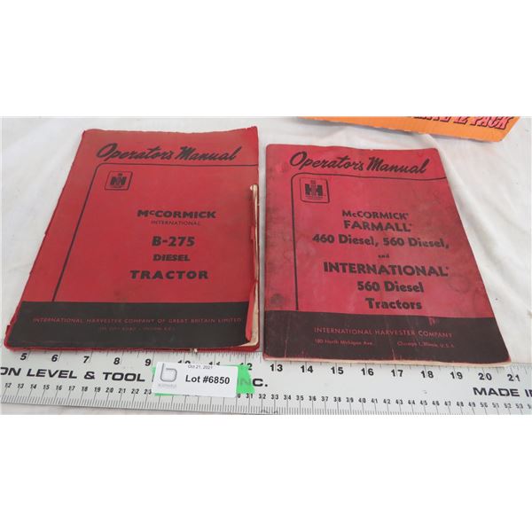 (2) McCormick Operating manuals