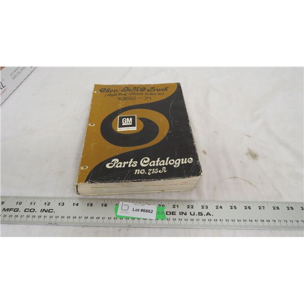 Chev GMC Truck 1962-71 parts catalog