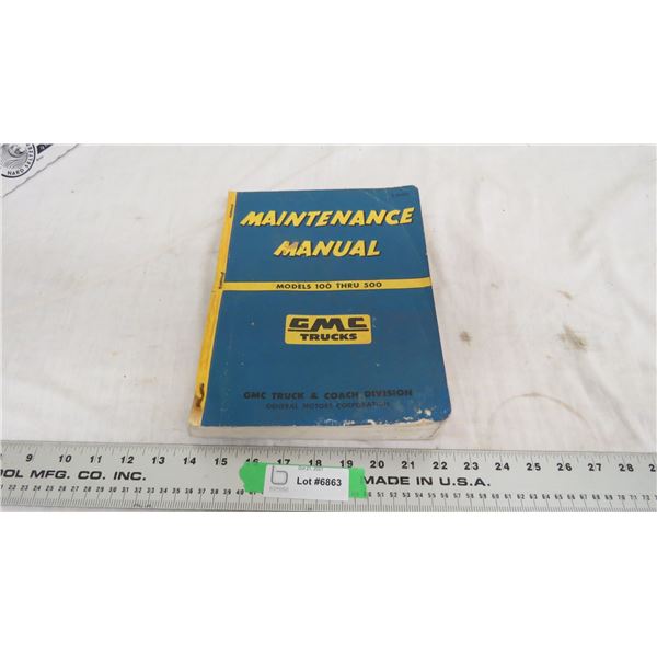 GMC Trucks model 100-500 maintenance manual copyright 1955