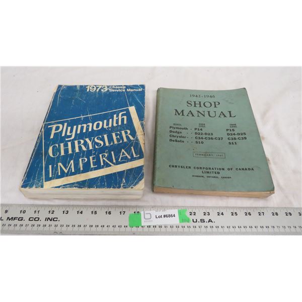 1922-1946 Chrysler shop manual + 1973 chrysler service manual