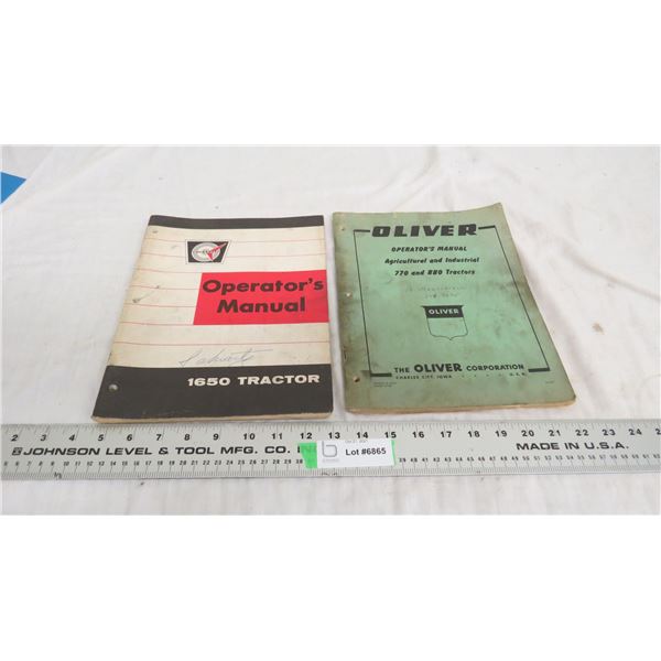 oliver, cockshutt operators manuals (2)