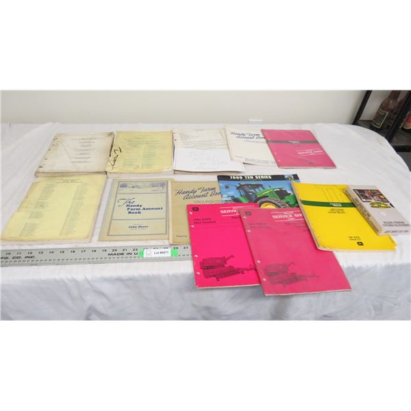 J.D Parts manual, service manuals, other