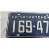 Image 2 : 1962 Sask License Plate