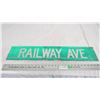 Image 1 : Railway ave aluminum street sign - 30"long - double sided