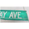 Image 3 : Railway ave aluminum street sign - 30"long - double sided