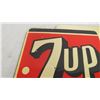 Image 3 : 7up enamel double sided flange sign 16x18.5"