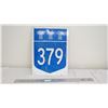 Image 1 : Sask? 379 aluminum sign (17.75x23.75)