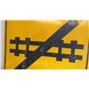 Image 3 : railway crossing? aluminum sign - 35.5x35.5
