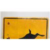 Image 2 : deer crossing aluminum sign - 29.5x29.5