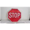 Image 1 : stop - aluminum sign - 29.5x29.5