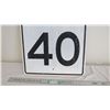 Image 3 : maximum 40 aluminum sign - 23.75Wx29.5L