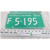 Image 3 : 1969 - pair of Sask License Plates
