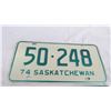 Image 2 : 1974 - pair of Sask License Plates