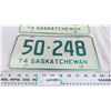 Image 3 : 1974 - pair of Sask License Plates
