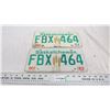 Image 1 : pair of sask license plates