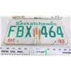 Image 3 : pair of sask license plates