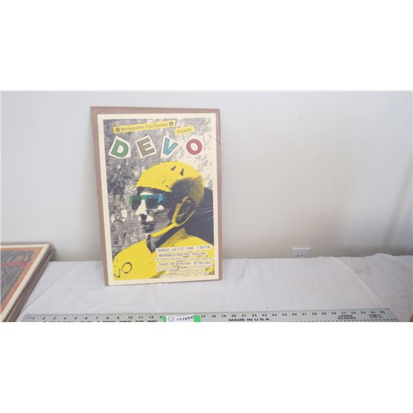 devo 1980 - poster print - 12x18