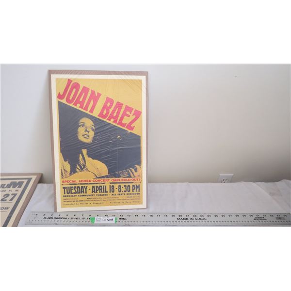 Joan Baez - poster print - 12x18