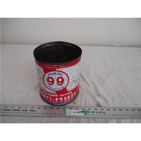 purity 99 antifreeze tin - imp gallon