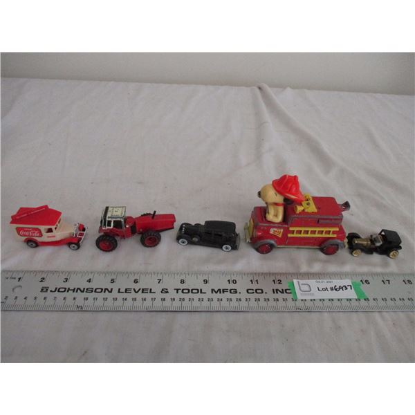 small toy cars (vintage)