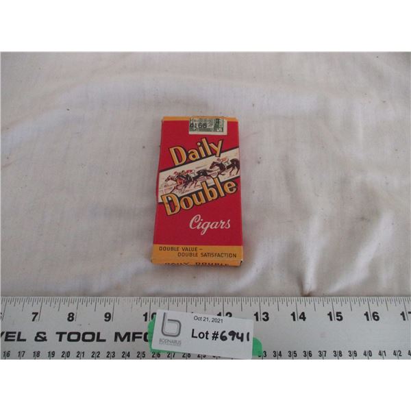 daily double cigar box (cardboard)