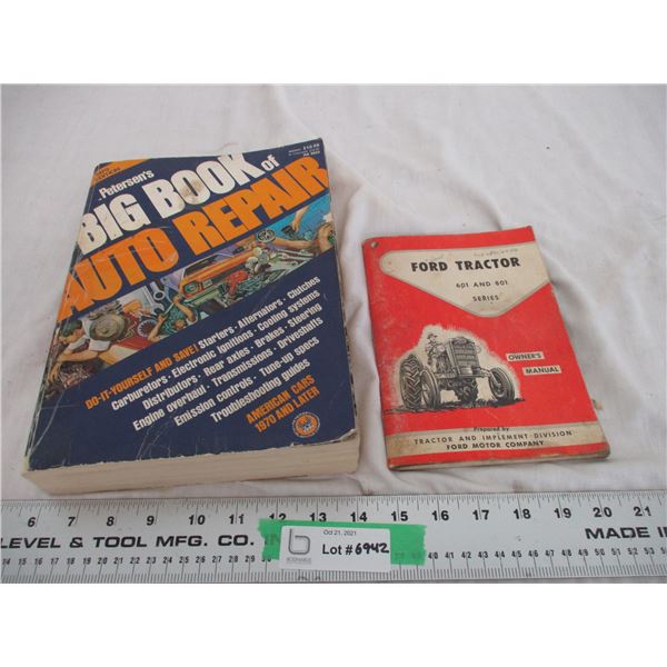 ford tractor manual + auto repair manual