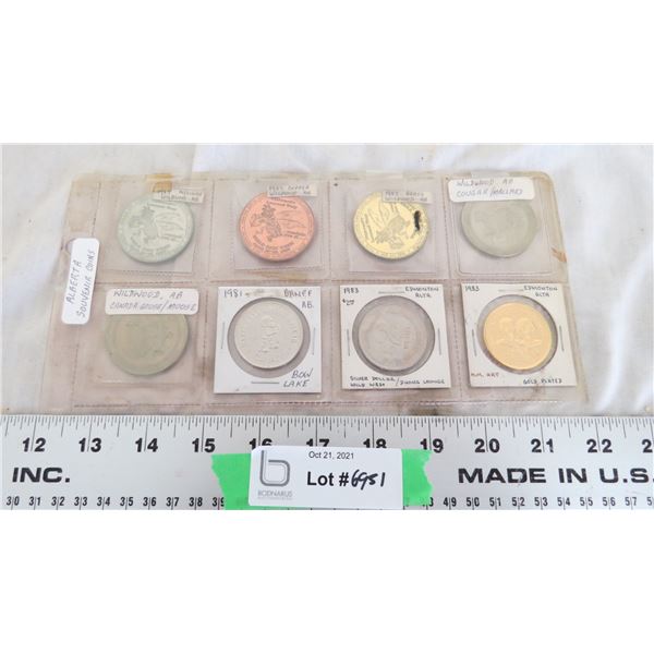 Alberta souvenir coins