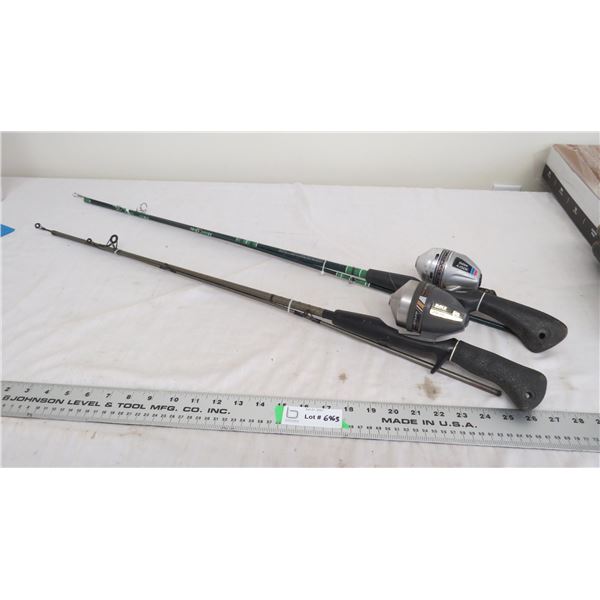 daiwa + zebco reels with rods