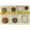 Image 2 : 1964 MEXICO 6 COIN MINT SET WITH .100 SILVER PESO