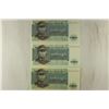 Image 1 : 3 PIECES OF CRISP UNC BURMA 1 KYAT