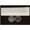 Image 1 : ROLL OF 40-BRILLIANT UNC 1958 CANADA FIVE CENTS