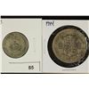 Image 1 : GREAT BRITAIN SILVER 1933 SHILLING AND 1944 HALF