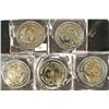 Image 2 : 5 ASSORTED GOLD ENHANCED DOUBLE EAGLES