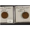 Image 1 : ERROR 2-LINCOLN CENT BLANK PLANCHETS TYPE I