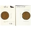 Image 1 : 1909 (VERY FINE+) & 1909-VDB LINCOLN CENTS