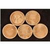 Image 1 : 5 ASSORTED 1/2 OZ. .999 COPPER ROUNDS BY THE