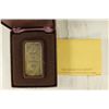 Image 2 : 1 TROY OZ .999 FINE SILVER 24KT GOLD PLATED INGOT