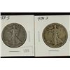 Image 1 : 1933-S & 1934-S WALKING LIBERTY HALF DOLLARS