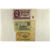 Image 1 : 3 PIECES OF RUSSIA 1961 CURRENCY 1, 3 & 25 RUBLES