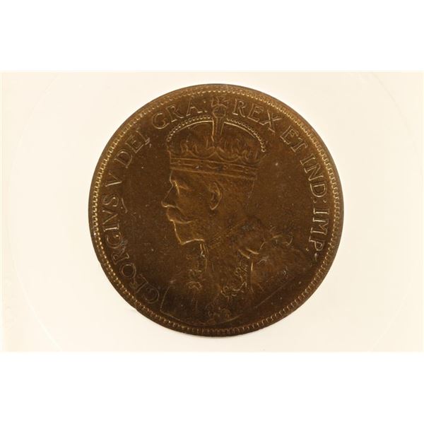 1916 CANADA LARGE CENT ANACS MS63RB