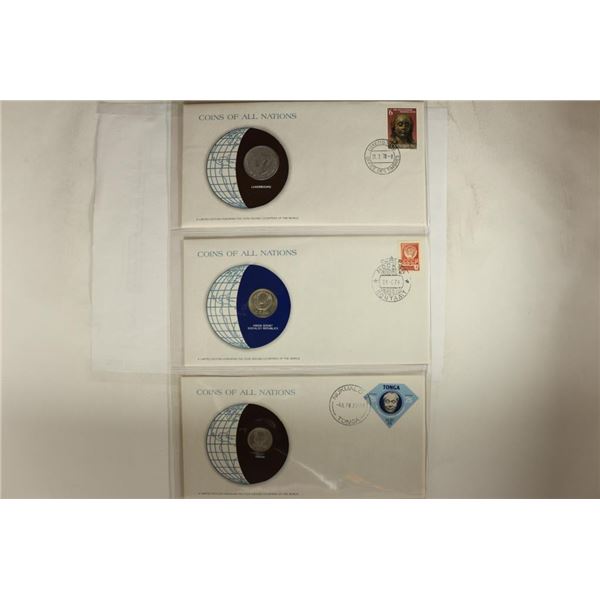 3-LIMITED EDITION COINS OF ALL NATIONS BY THE