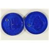 Image 1 : 2-BLUE PLASTIC FORD ROTUNDA WORLD FAIRS TOKENS