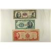 Image 1 : 3 PIECES OF CHINESE CURRENCY 1940-10 CENTS, 1 YUAN