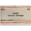 Image 3 : 1901 MORGAN SILVER DOLLAR AU53 SURFACE DAMAGE