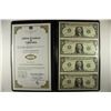 Image 1 : UNCUT SHEET OF 4-2009 $1 FRN'S CRISP UNC IN FOLIO